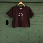 تیشرت کراپ نخ پنبه