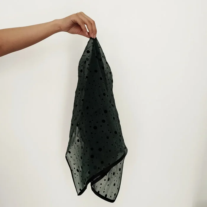 مینی اسکارف حریر کریستال