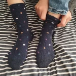 جوراب پشمی دوربع زنانه