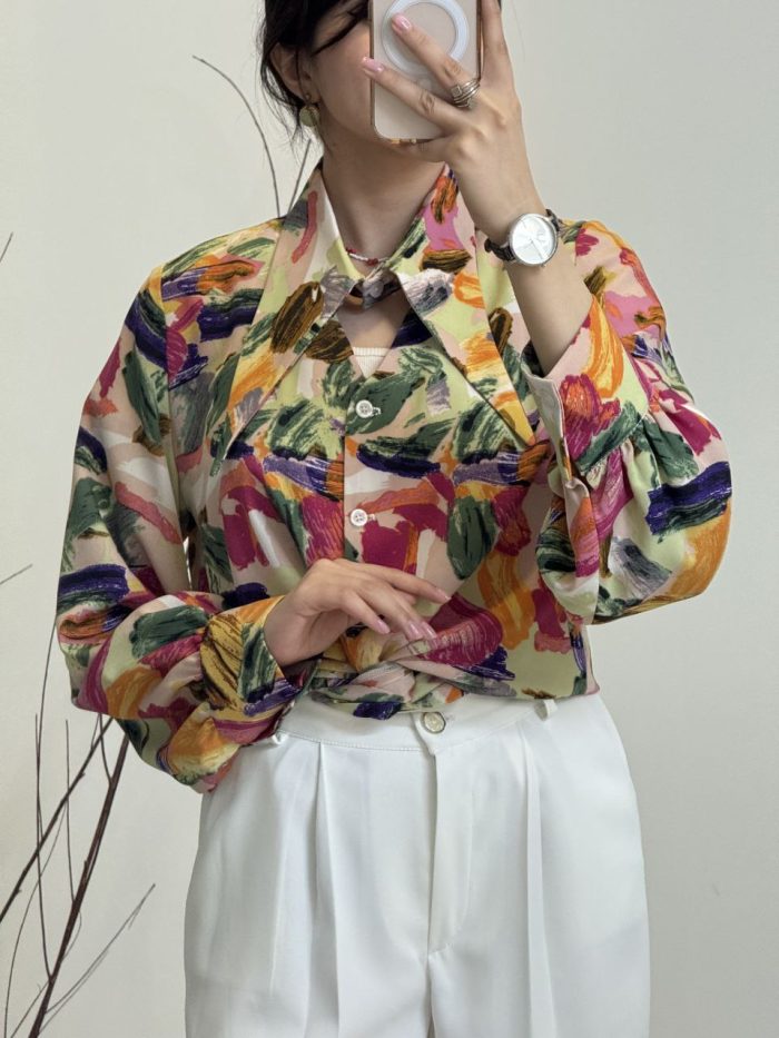 شومیز رنگی