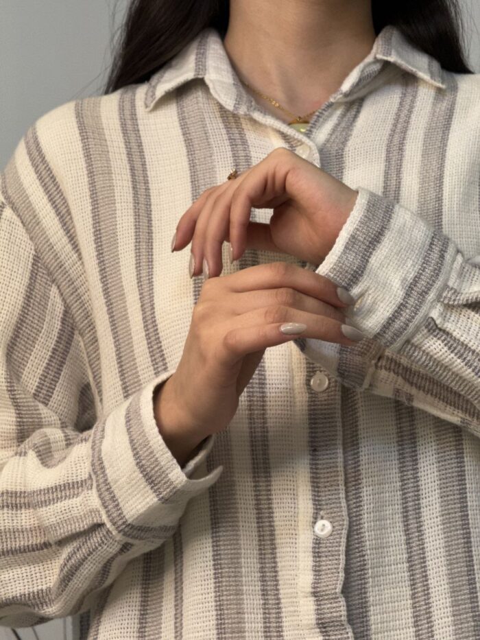 شومیز ساده راه راه