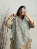 شال حصیری گل دوزی پاپیون