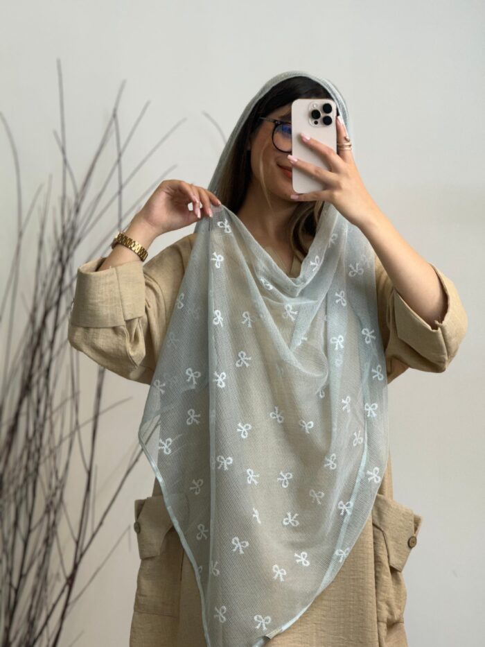 شال حصیری گل دوزی پاپیون