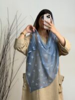 شال حصیری گل دوزی پاپیون